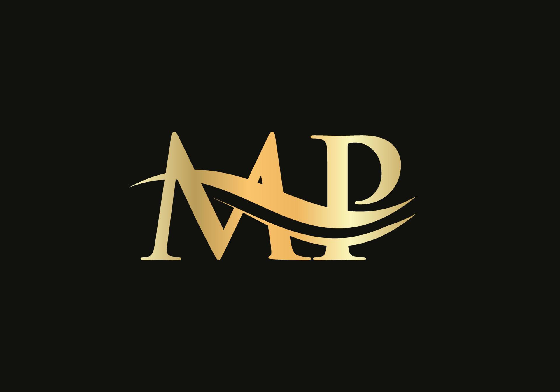 Elegant and stylish MP logo design for your company. MP letter logo. MP