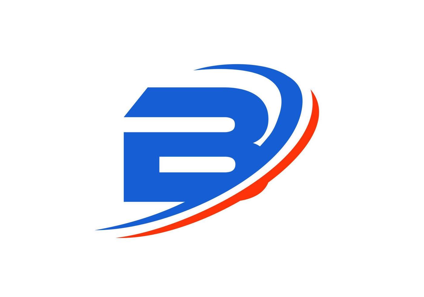 plantilla de logotipo de empresa de letra b. diseño inicial del logotipo b para bienes raíces, finanzas, marketing, administración, construcción, etc. vector