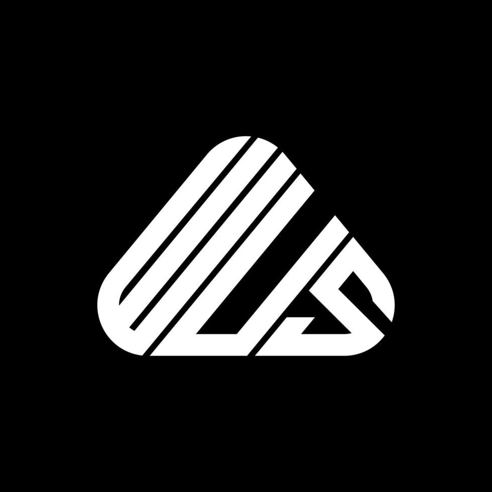 WUS letter logo creative design with vector graphic, WUS simple and modern logo.