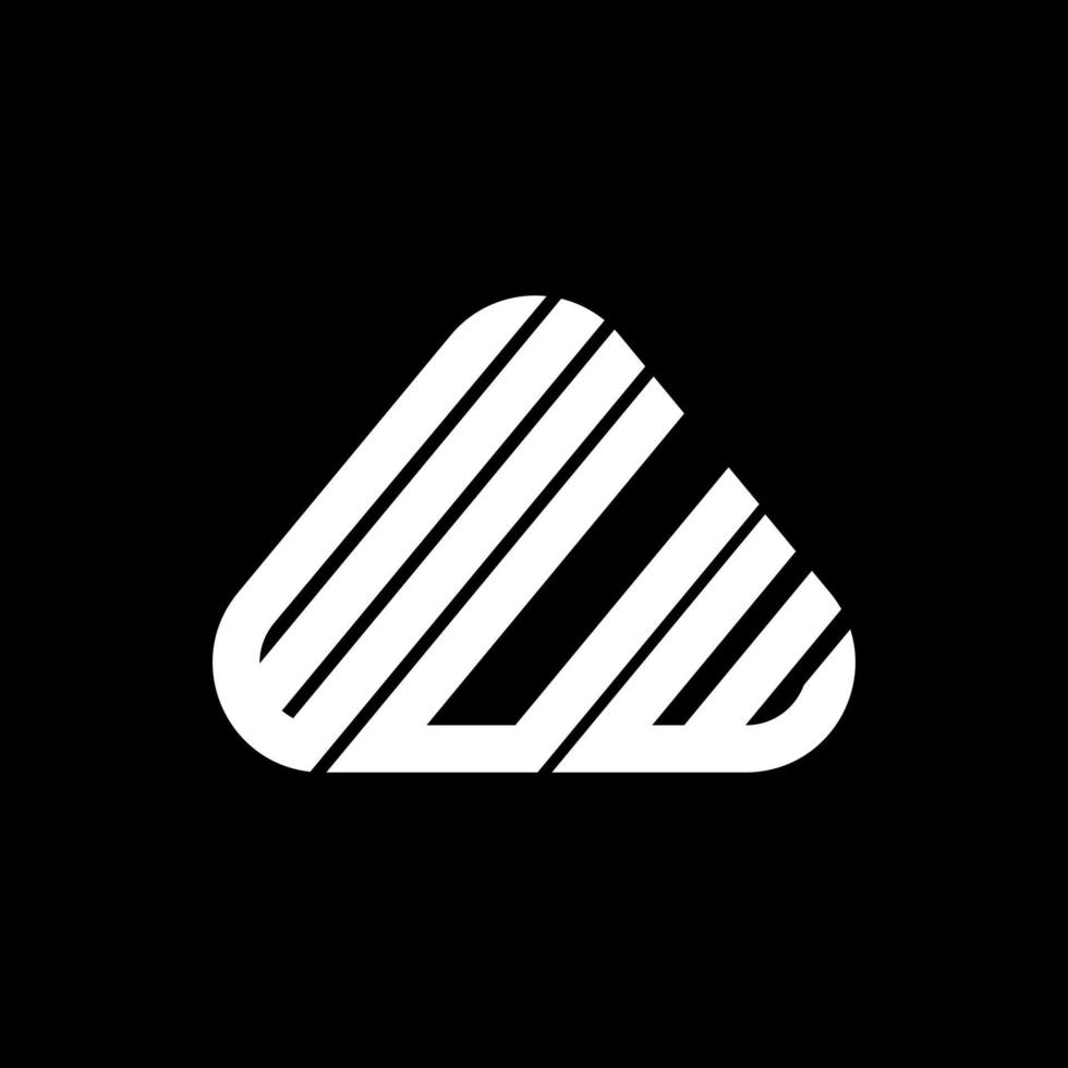 diseño creativo del logotipo de la letra wuw con gráfico vectorial, logotipo simple y moderno de wuw. vector