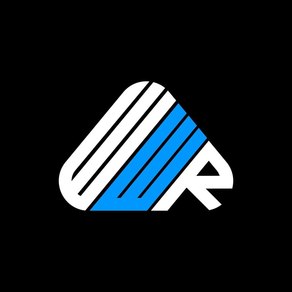 Diseño creativo del logotipo de la letra wwr con gráfico vectorial, logotipo simple y moderno de wwr. vector