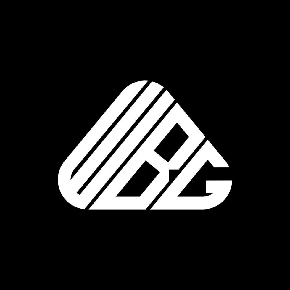 diseño creativo del logotipo de la letra wbg con gráfico vectorial, logotipo simple y moderno de wbg. vector