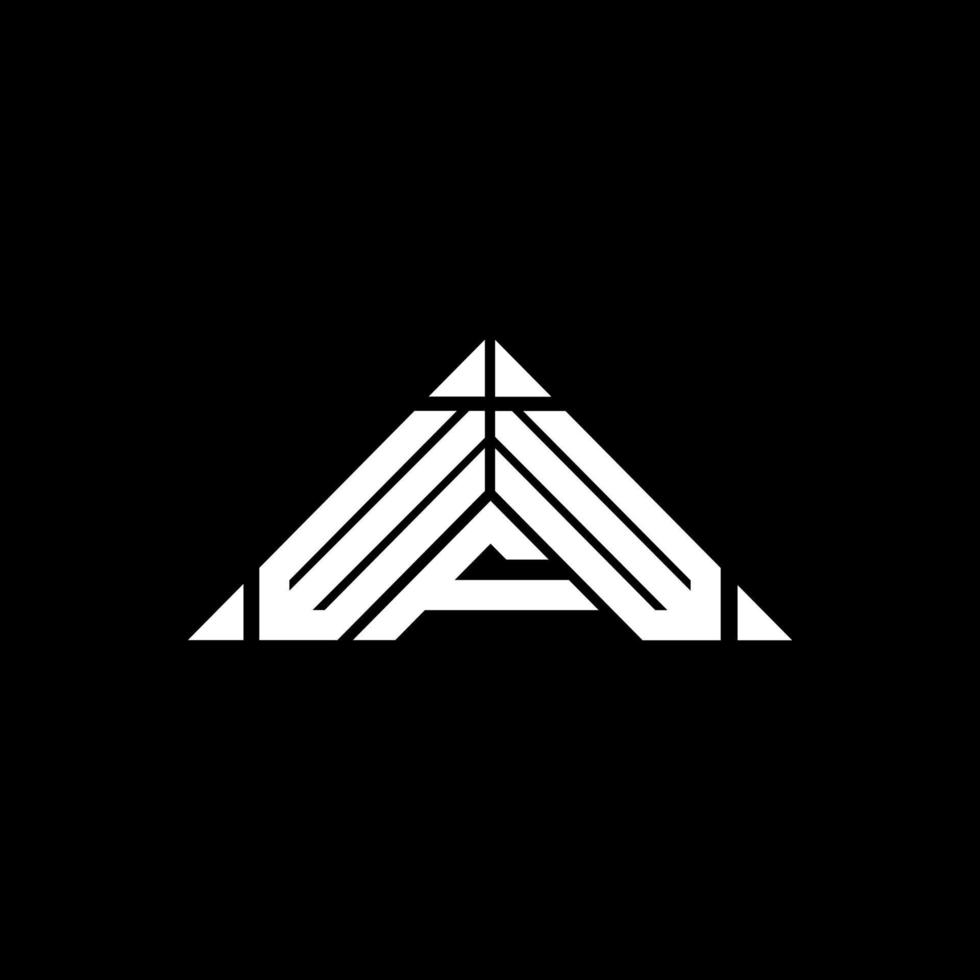 diseño creativo del logotipo de la letra wfw con gráfico vectorial, logotipo simple y moderno de wfw. vector
