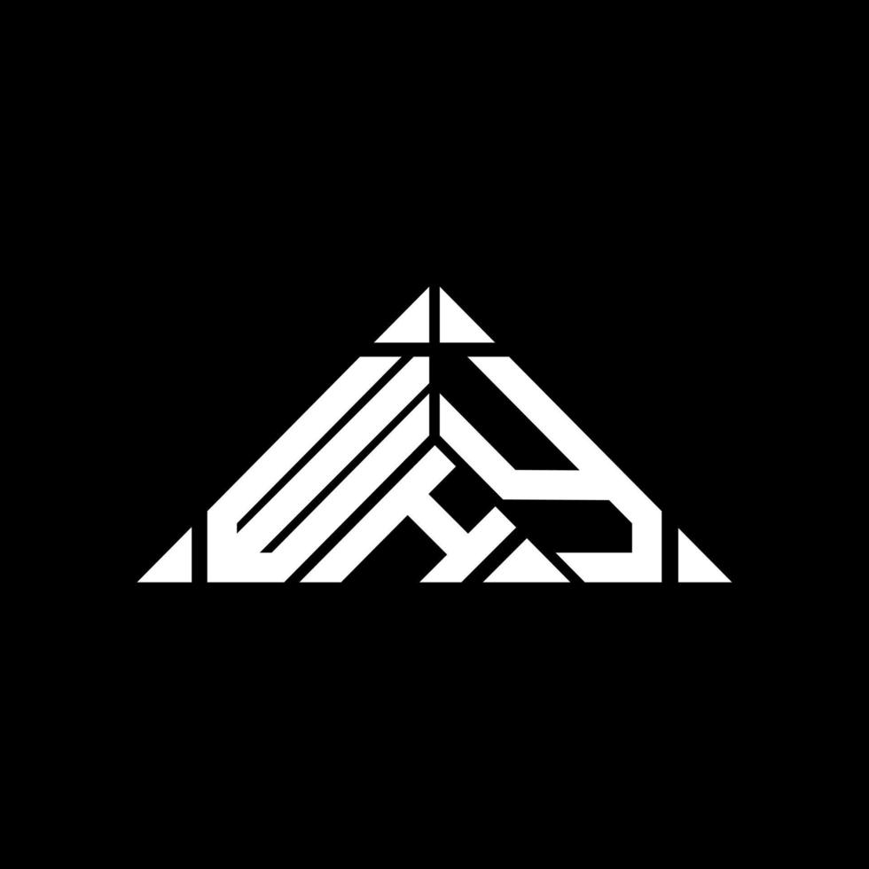 WHY letter logo creative design with vector graphic, WHY simple and modern logo.