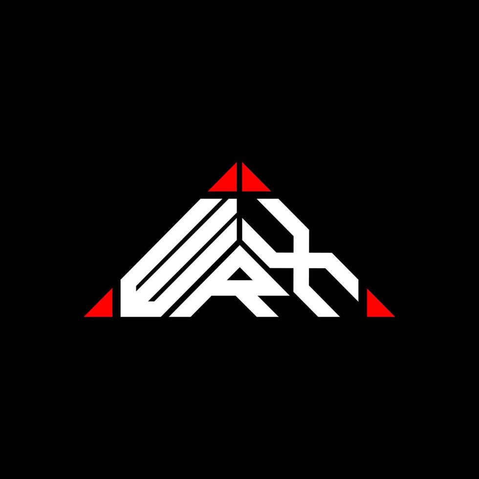 Diseño creativo del logotipo de la letra wrx con gráfico vectorial, logotipo simple y moderno de wrx. vector