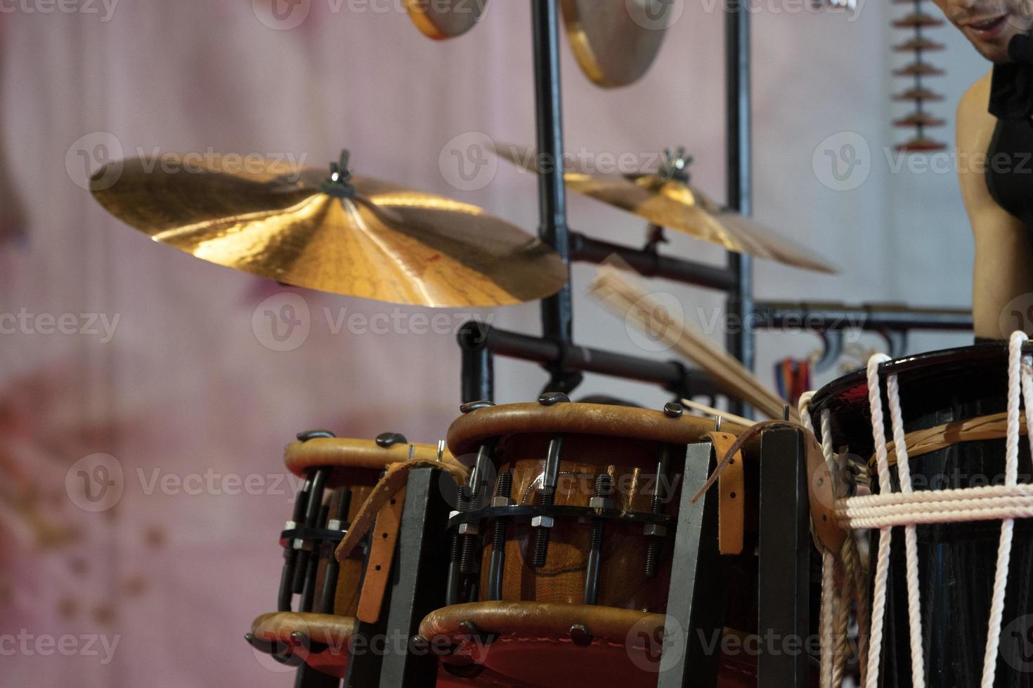 Japanese drummer in action photo