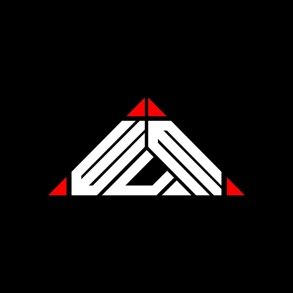 WUM letter logo creative design with vector graphic, WUM simple and modern logo.