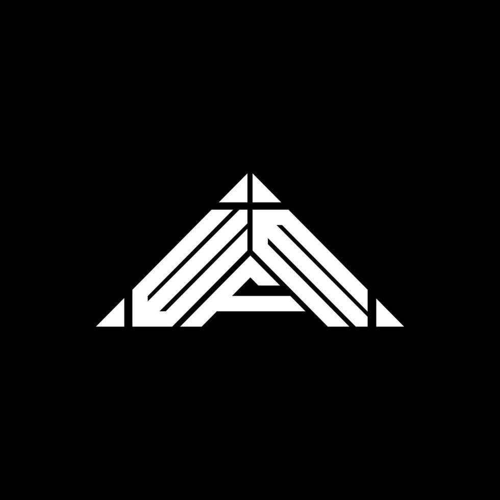 diseño creativo del logotipo de la letra wfm con gráfico vectorial, logotipo simple y moderno de wfm. vector