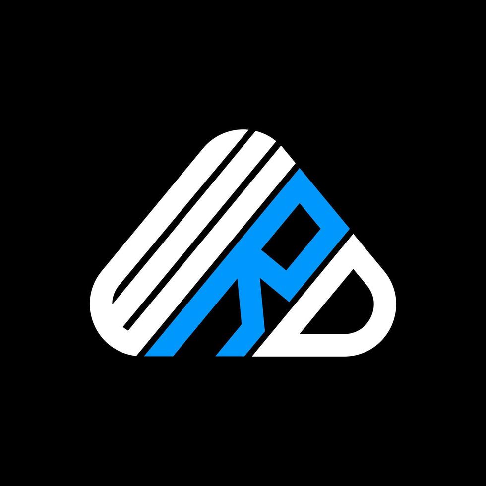 diseño creativo del logotipo de la letra wrd con gráfico vectorial, logotipo simple y moderno de wrd. vector