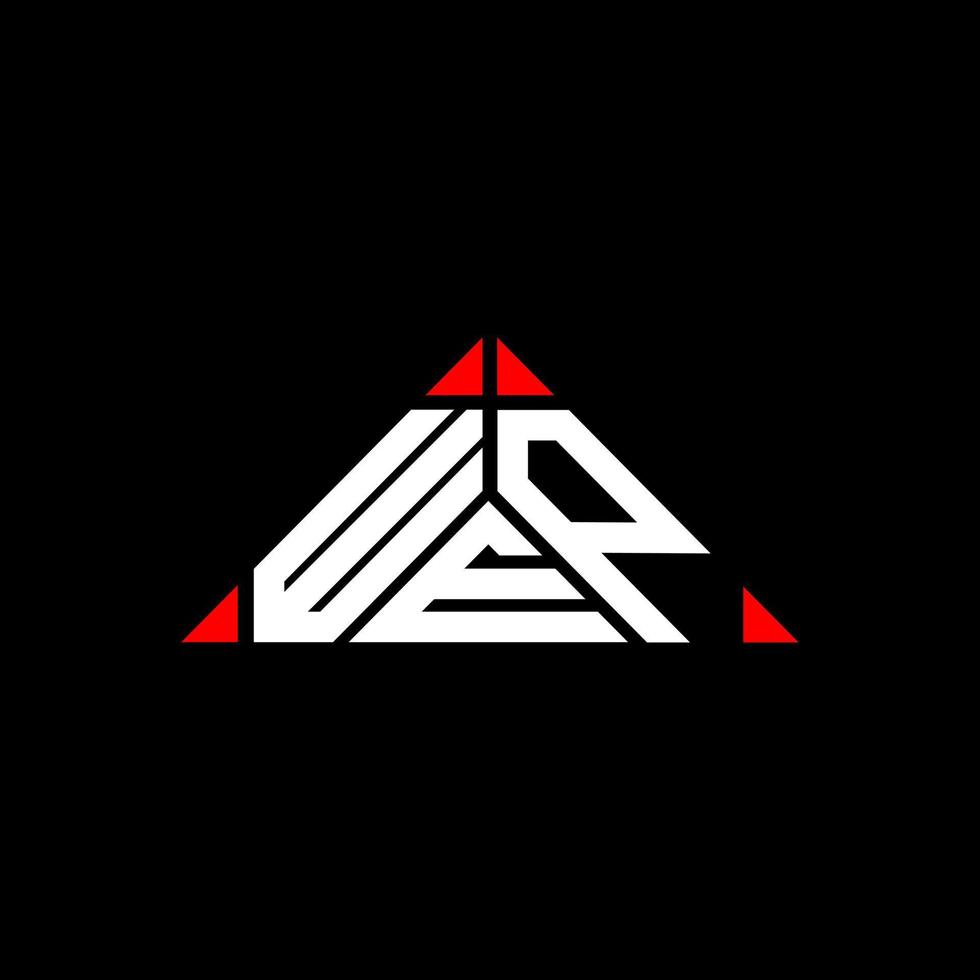 WEP letter logo creative design with vector graphic, WEP simple and modern logo.