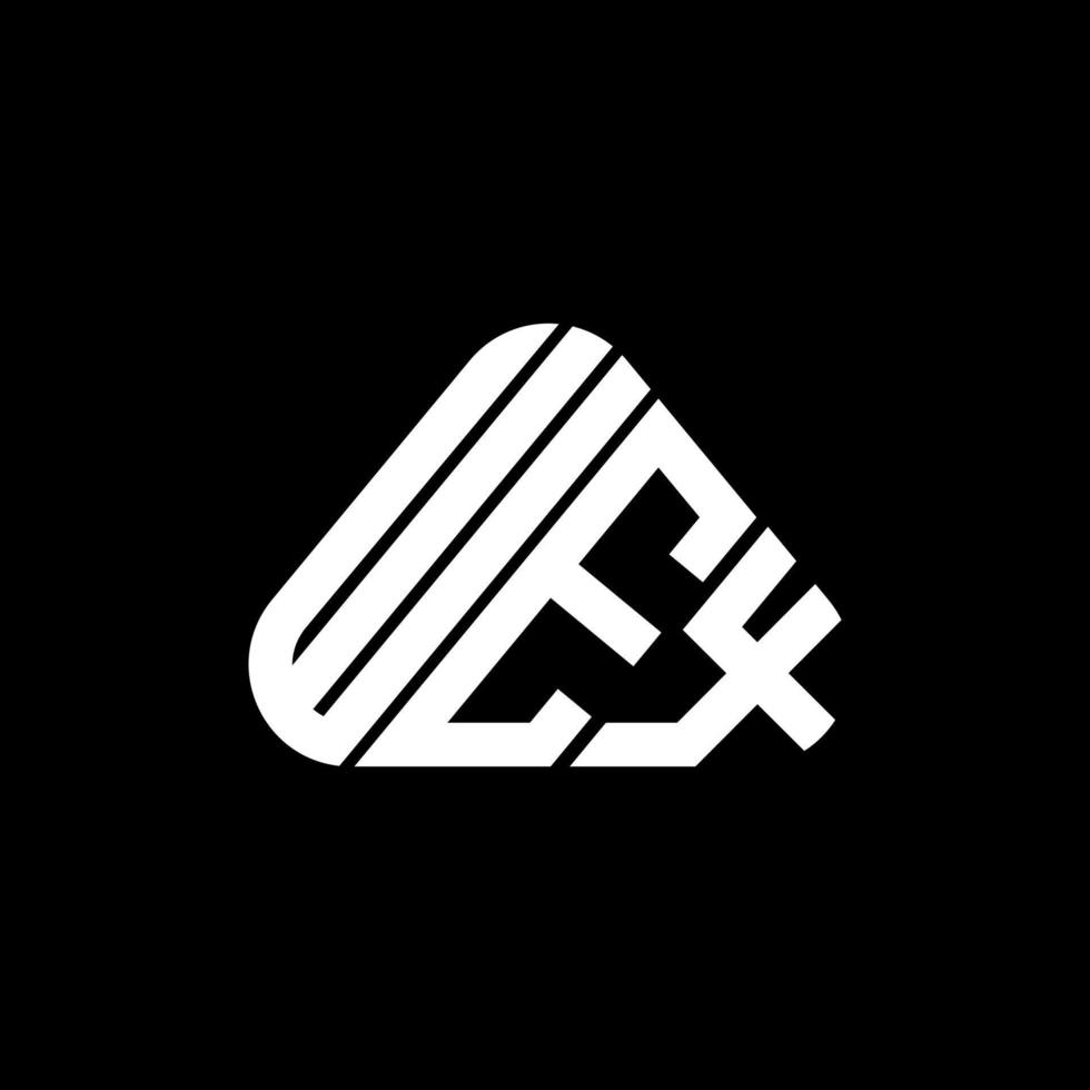 diseño creativo del logotipo de la letra wex con gráfico vectorial, logotipo simple y moderno de wex. vector