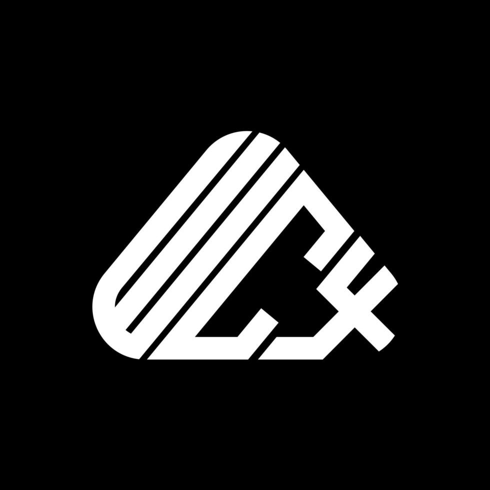 WCX letter logo creative design with vector graphic, WCX simple and modern logo.