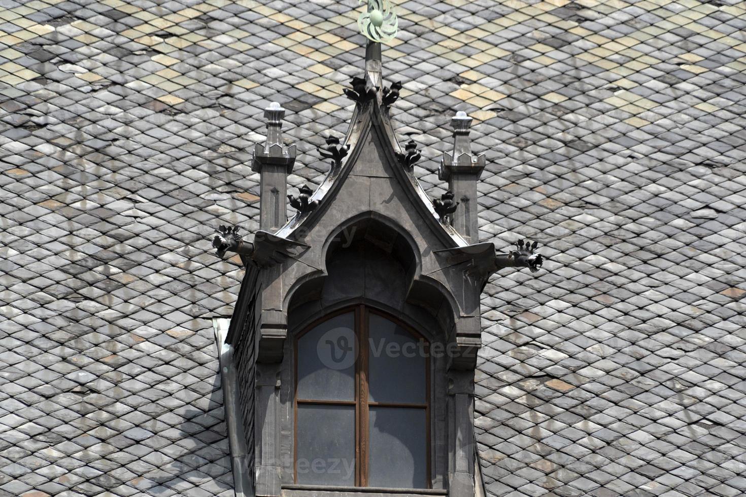 Prague dome caste building detail photo