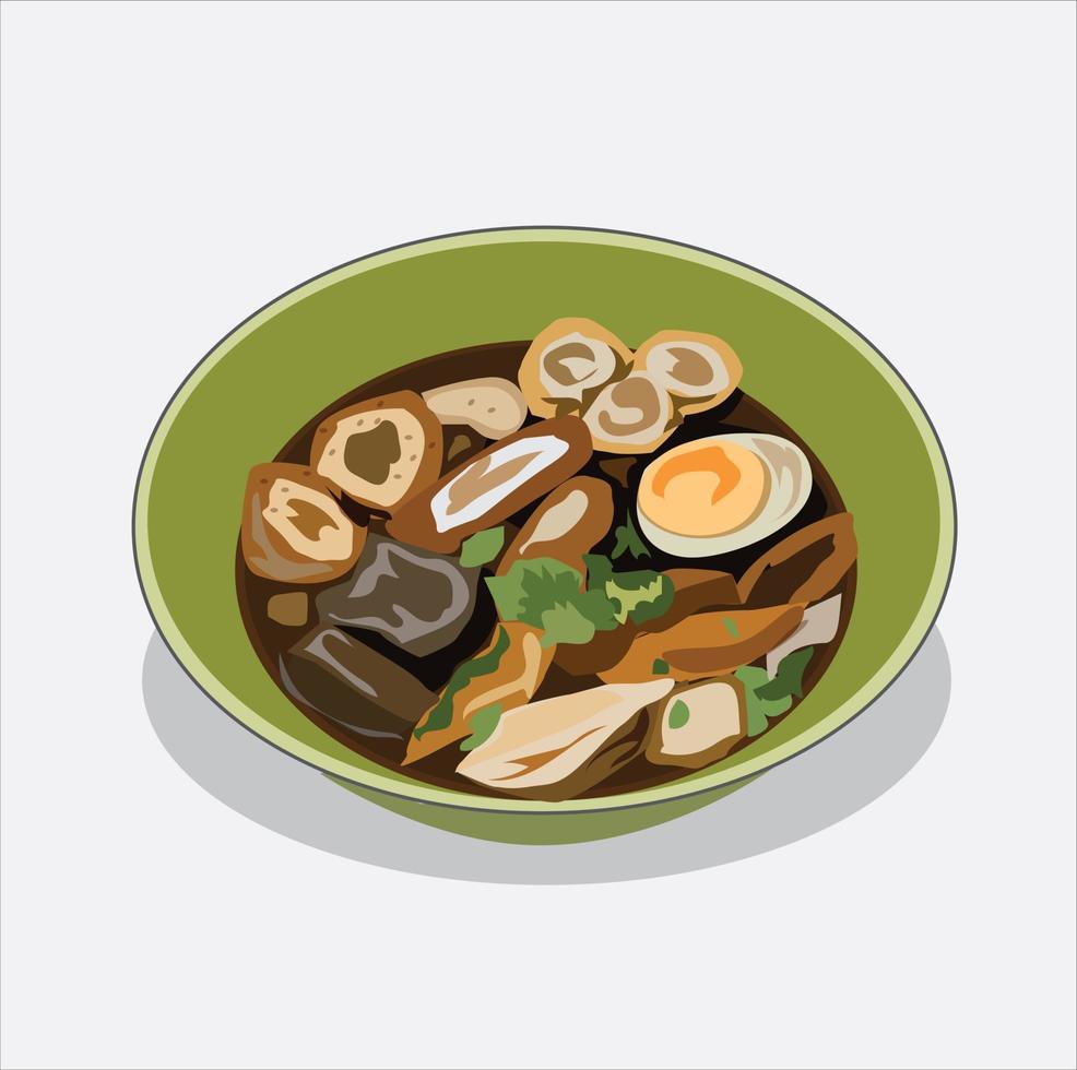 Vector illustration of food and snacks