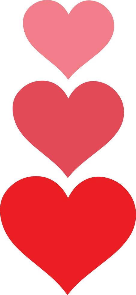 Vector illustration hearts in various styles