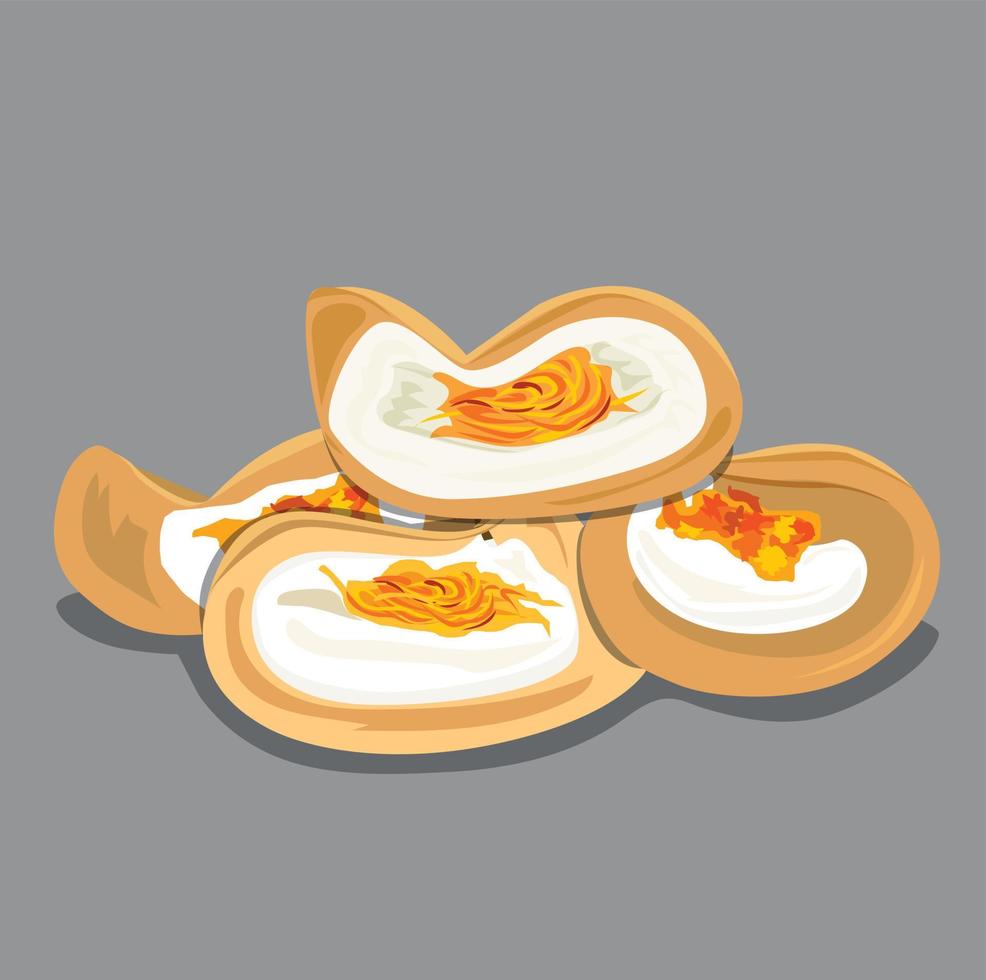 ilustración vectorial de comida y bocadillos vector