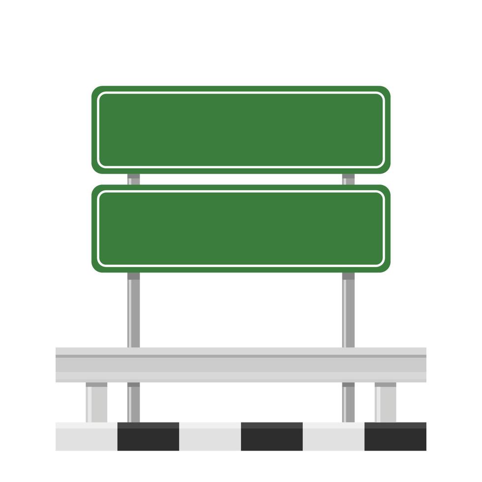 Road side vector. wallpaper. free space for text. copy space. Road fence. vector