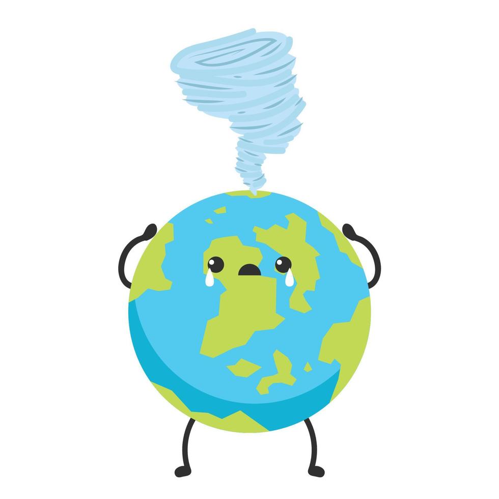 Earth character design. planet vector. Earth day mascot. vector