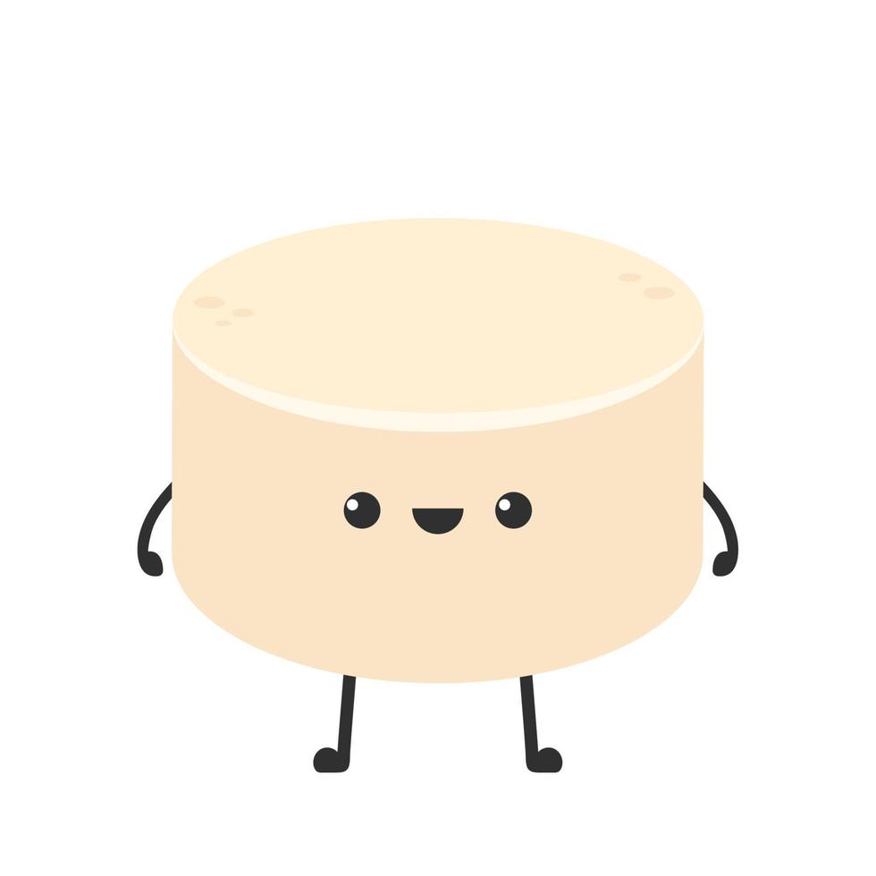 Tofu character design. Tofu vector. free space for text. wallpaper. background. vector