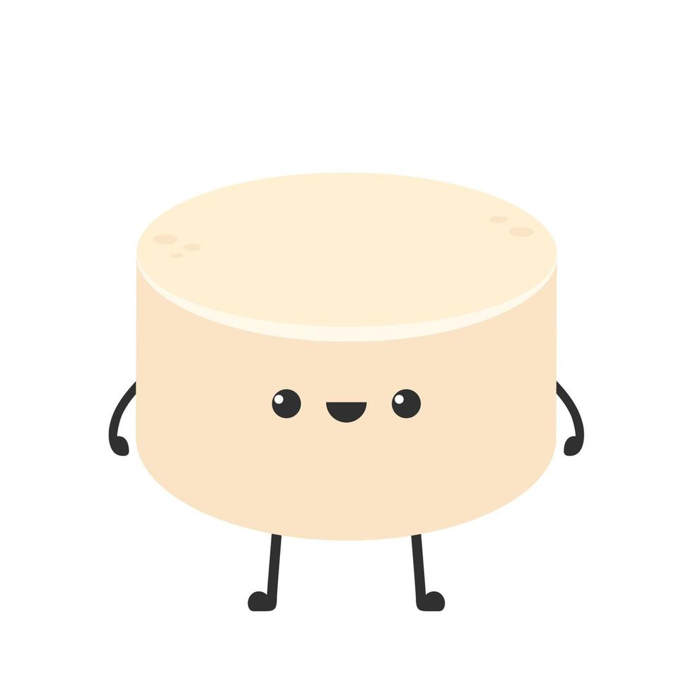 Tofu character design. Tofu vector. free space for text. wallpaper. background. vector