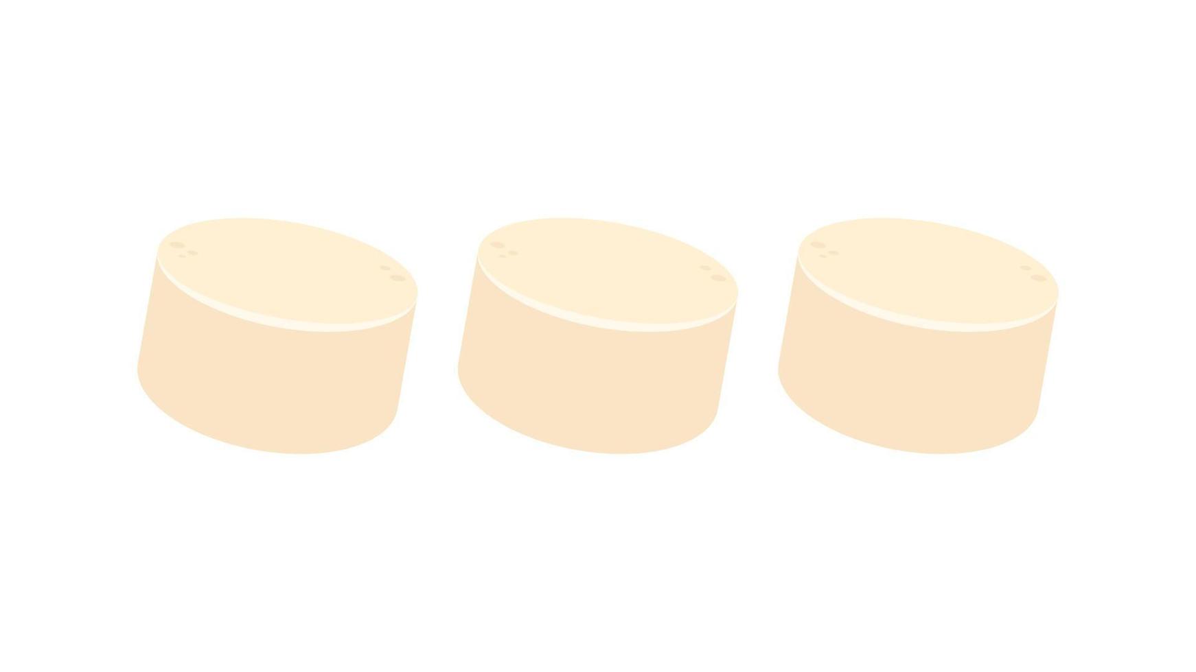 Tofu vector. Tofu on white background. wallpaper. free space for text. vector