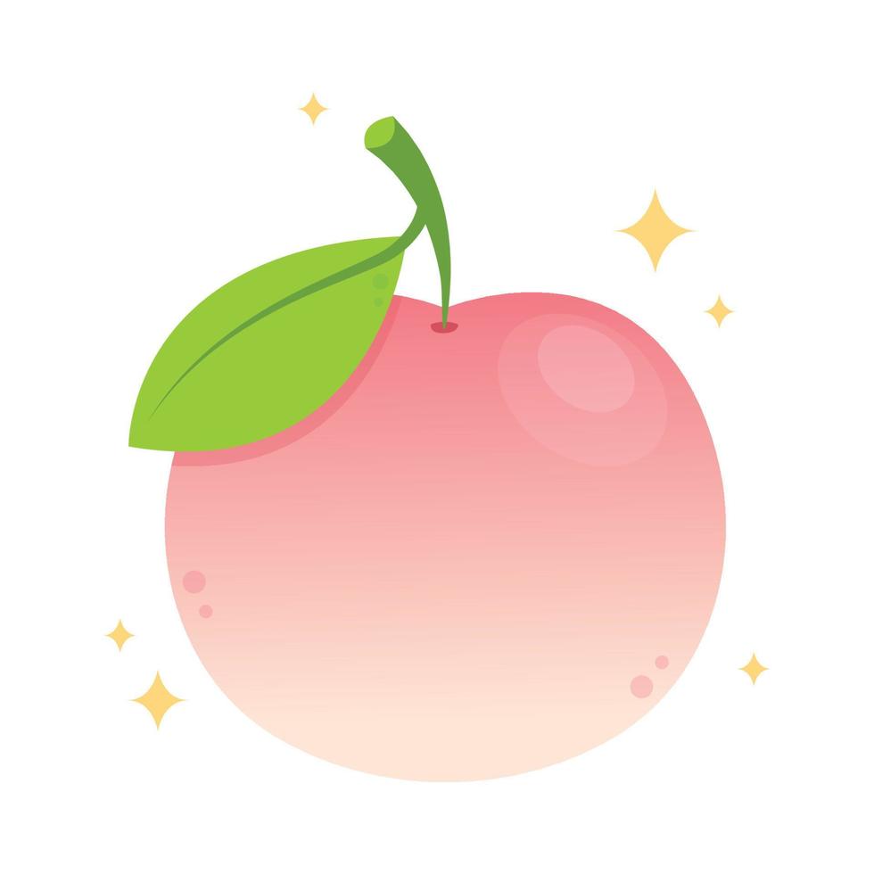 Peach vector. Peach on white background. Peach logo and icon design. vector