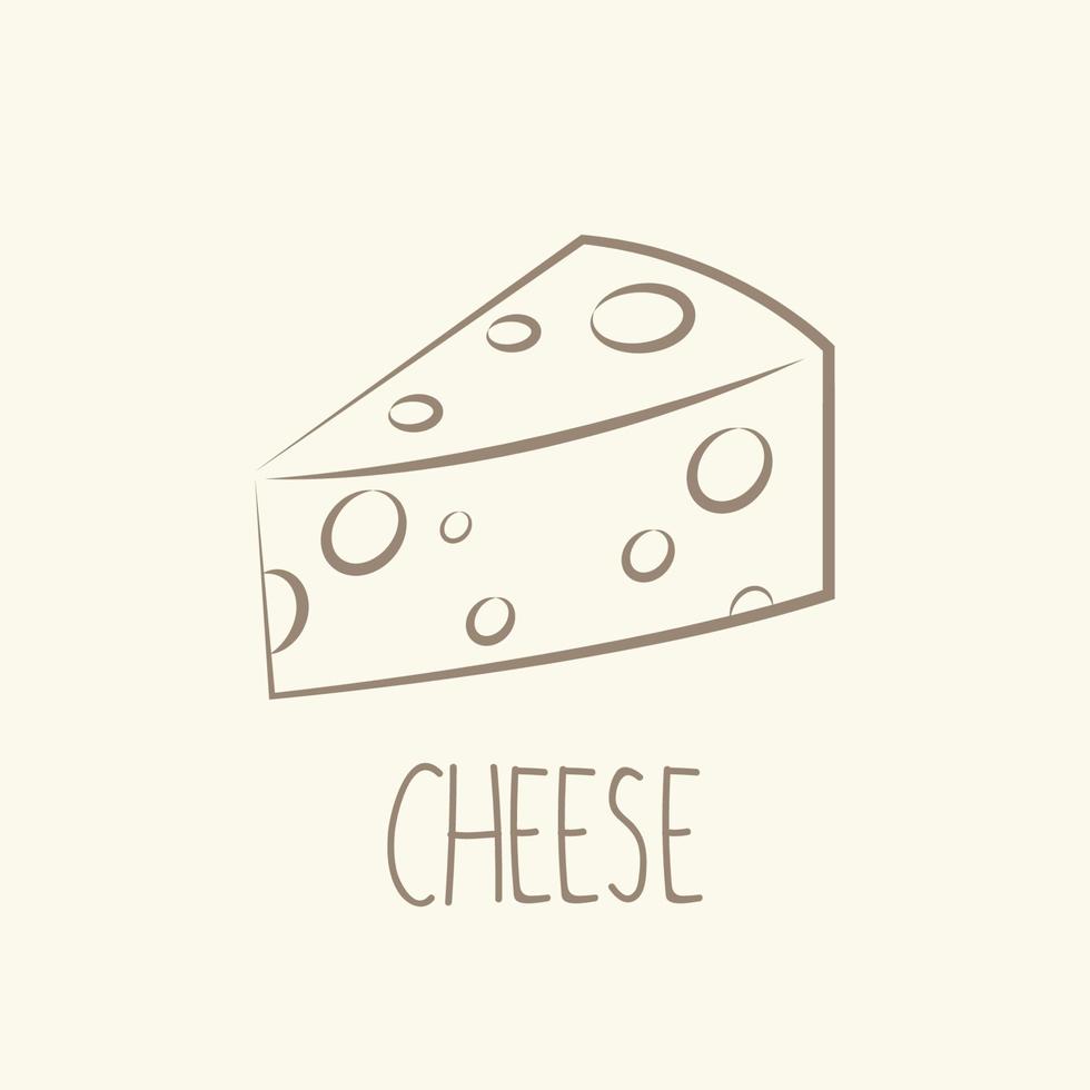 logotipo de queso símbolo. diseño de logo. vector