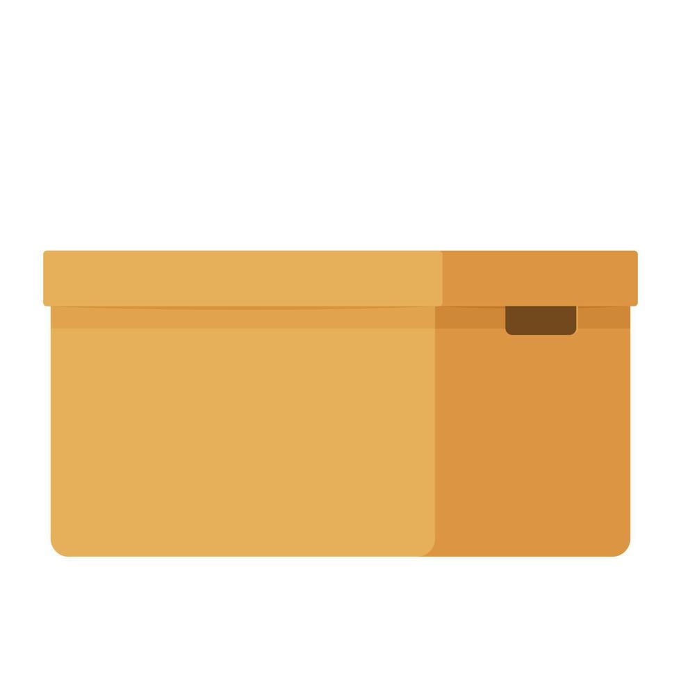 Parcel box vector. Parcel box on white background. vector