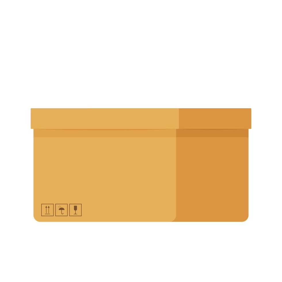 Parcel box vector. Parcel box on white background. vector