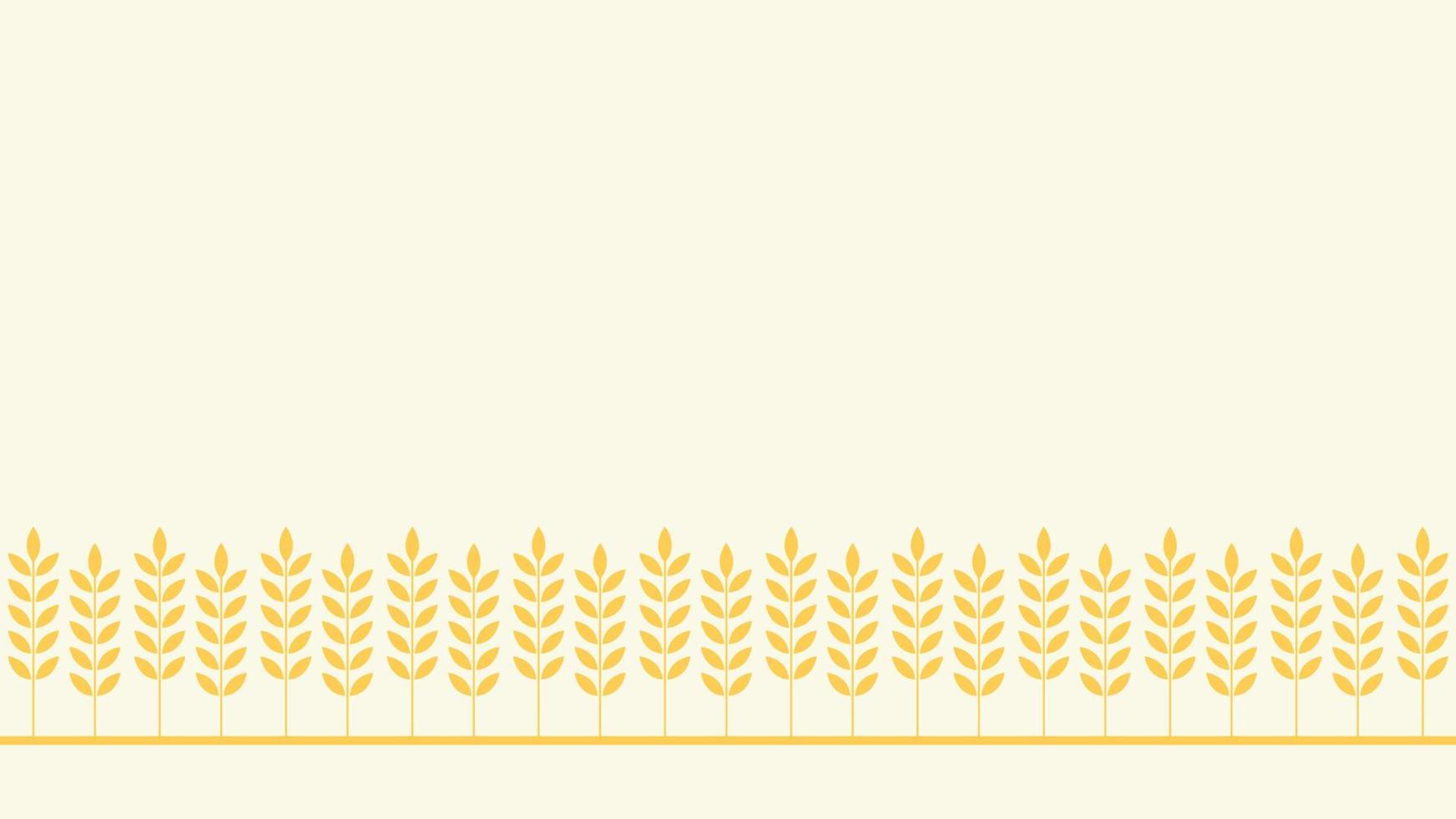 Wheat pattern wallpaper. Oat symbol. Rice sign. Rice pattern wallpaper. vector