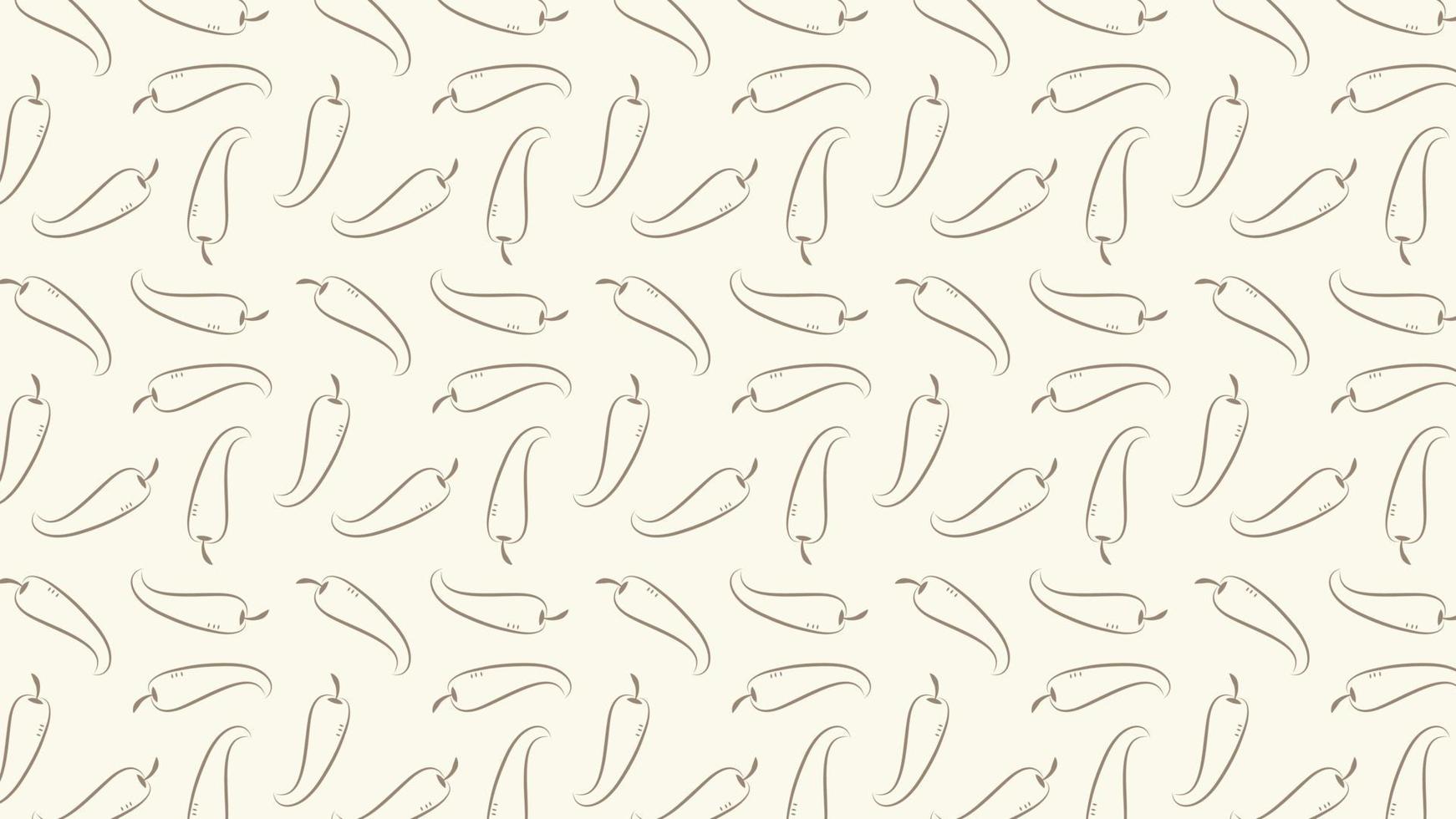 chilli pattern vector. chilli on white background. wallpaper. vector