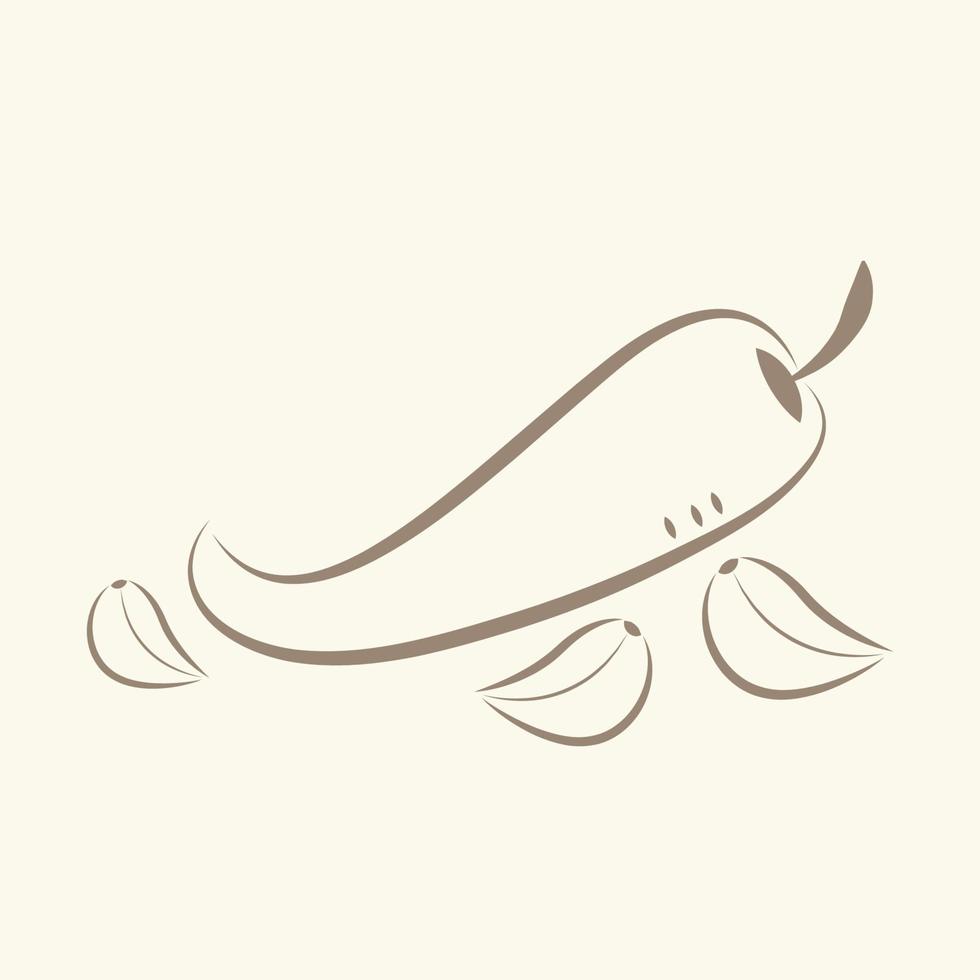 vector de dibujos animados de chile. logotipo de chile.