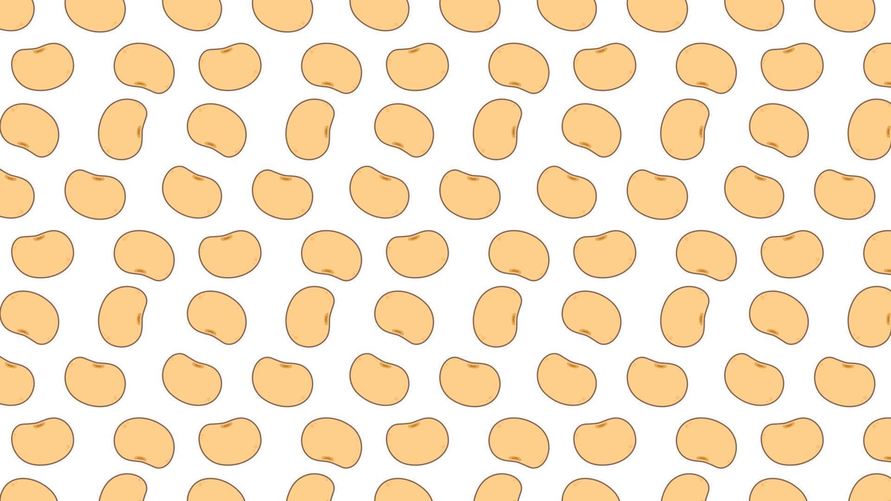 Soybean pattern vector. Soy bean on white background. wallpaper. vector