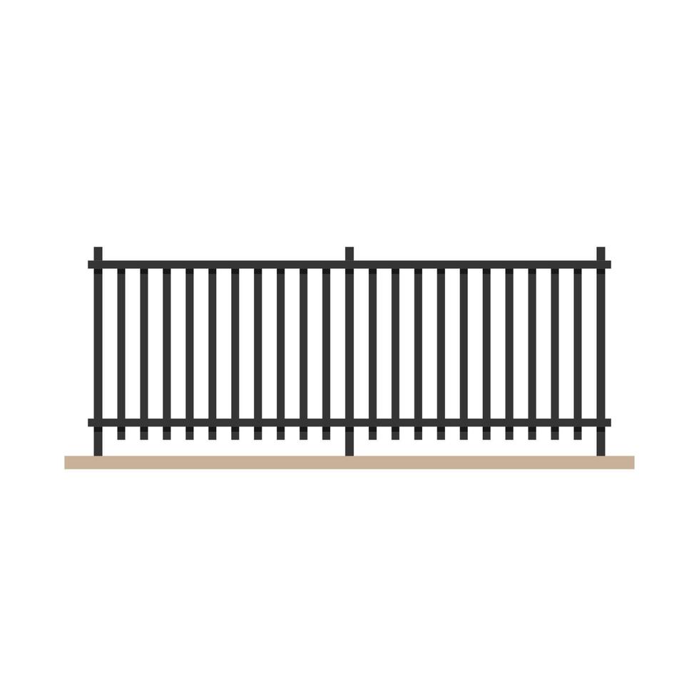 railing vector. railing on white background. wallpaper. free space for text. copy space. vector