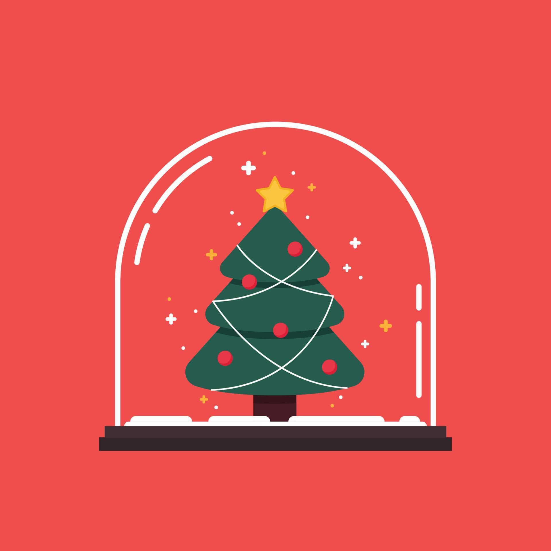 Christmas tree vector. Christmas tree tag. symbol. free space for text