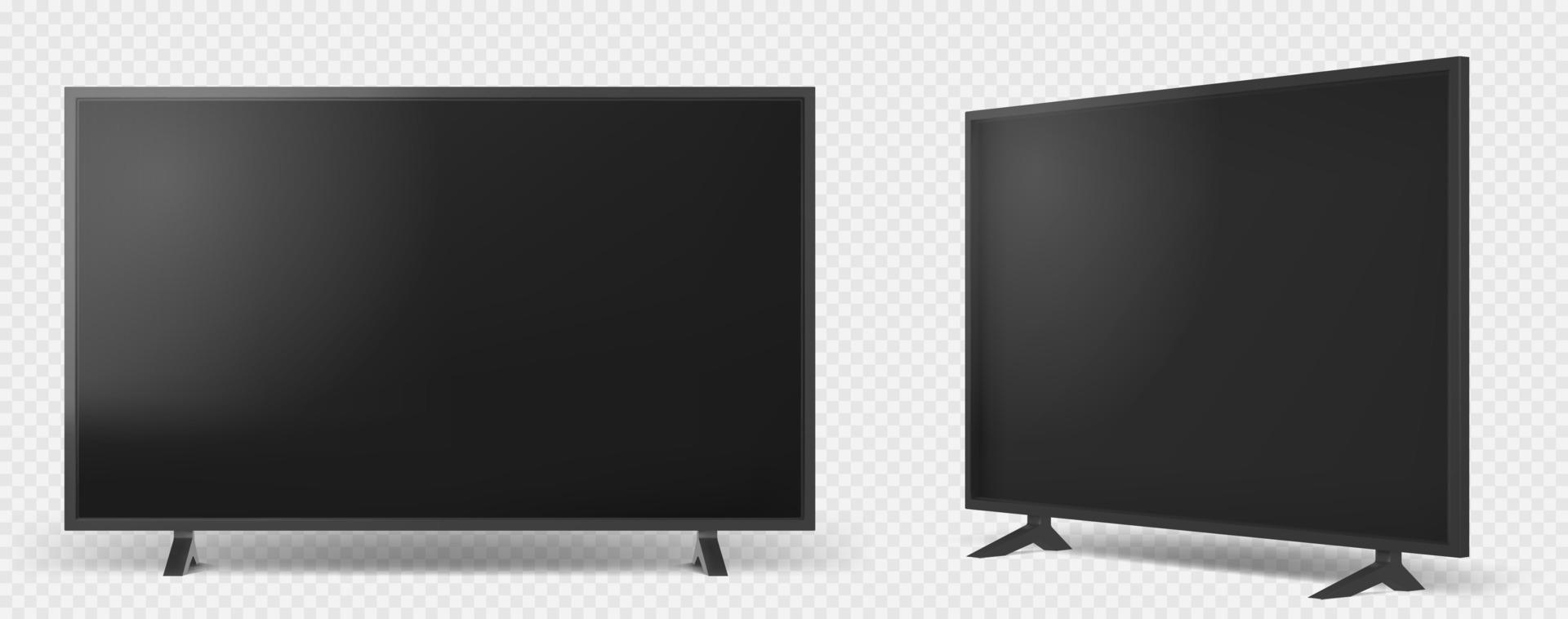 Realistic tv isolated on white background vector