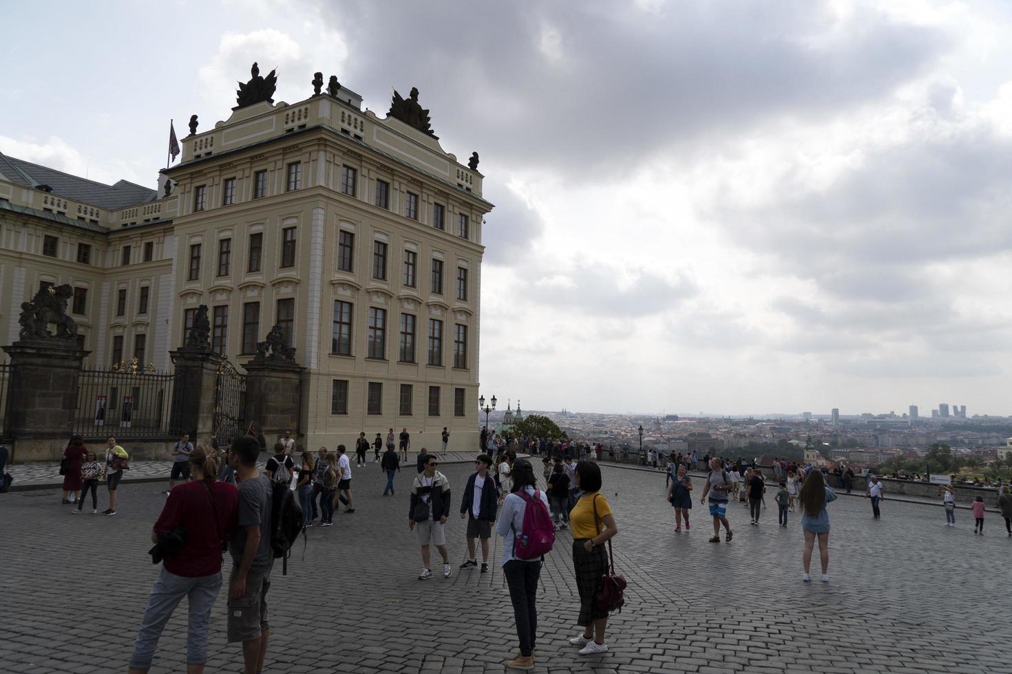 PRAGUE, CZECH REPUBLIC - JULY 15 2019 - Castle Town is full of tourist in summer time photo