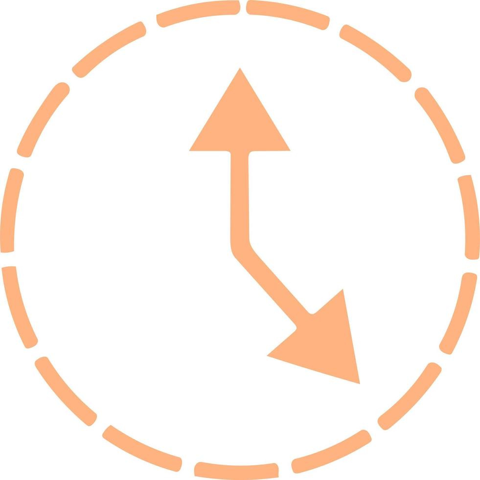 Orange Color History Icon vector