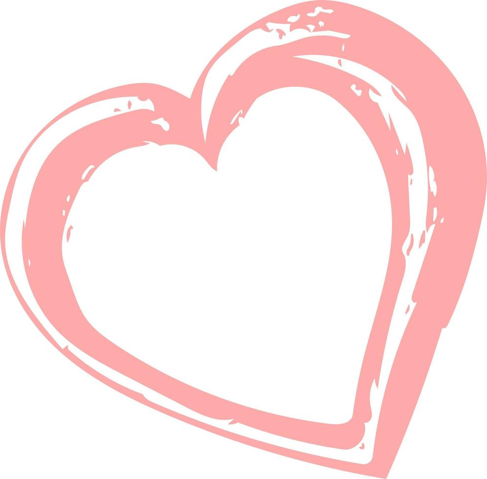 Pink Color Love Heart Shape vector