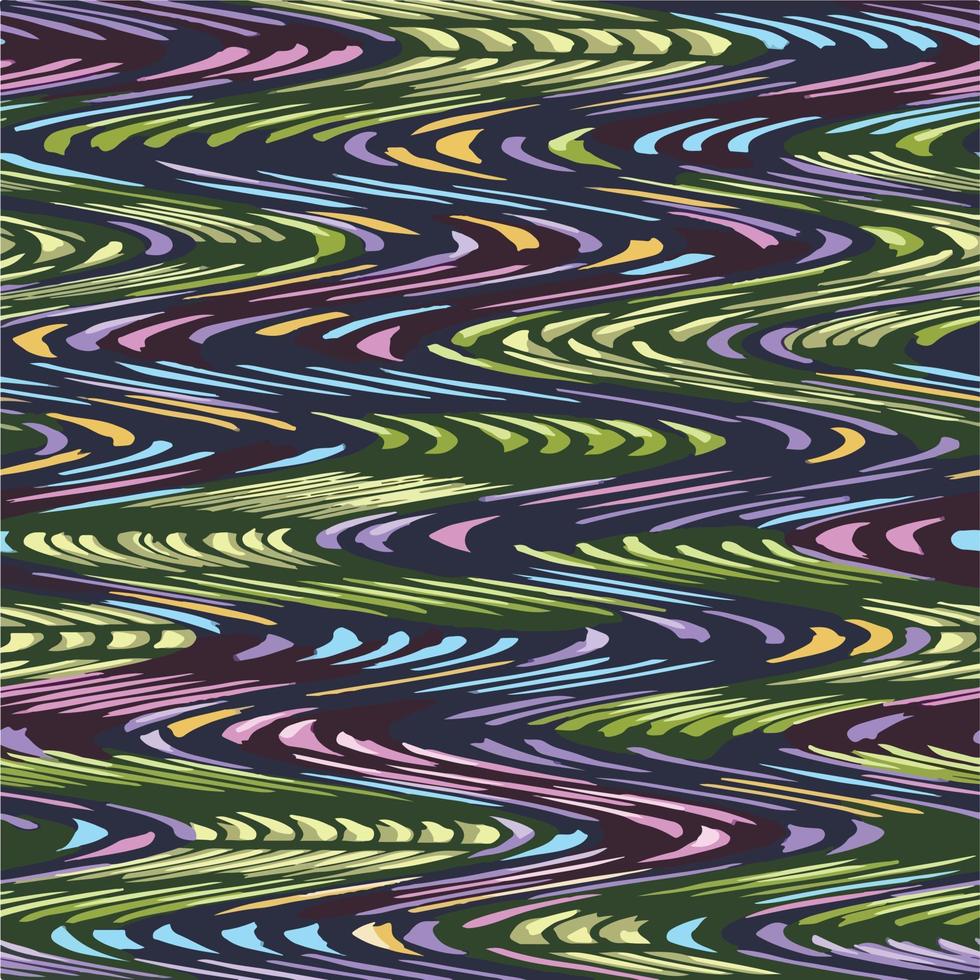 plantilla aislada de fondo vectorial abstracto multicolor ondulado. papel tapiz de color plano simple y moderno para publicaciones en medios sociales, impresión en papel, impresión de bufanda de tela decorativa y otros fines. vector