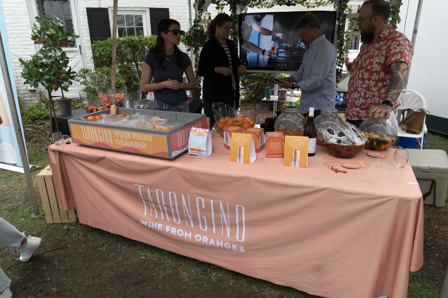 ST MICHALES, MD - USA - APRIL 26 2019 - the annual Wine tasting venue WineFest photo