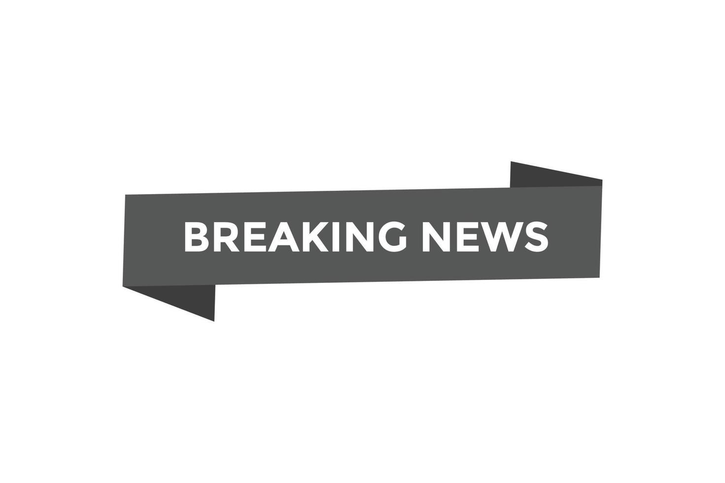 Breaking news  button web banner templates. Vector Illustration
