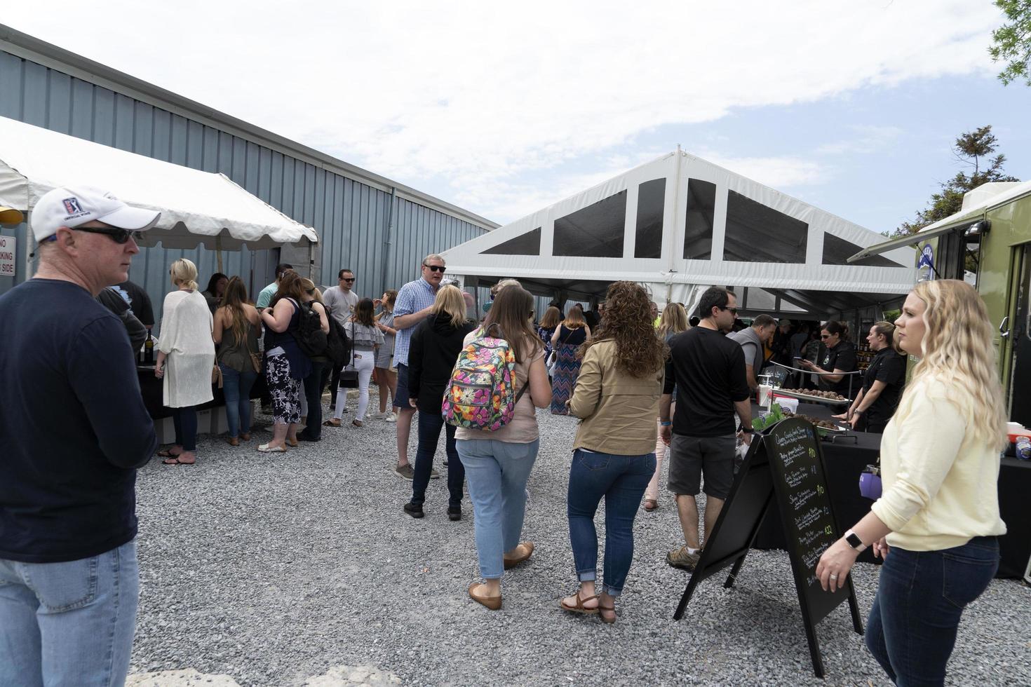 ST MICHALES, MD - USA - APRIL 26 2019 - the annual Wine tasting venue WineFest photo