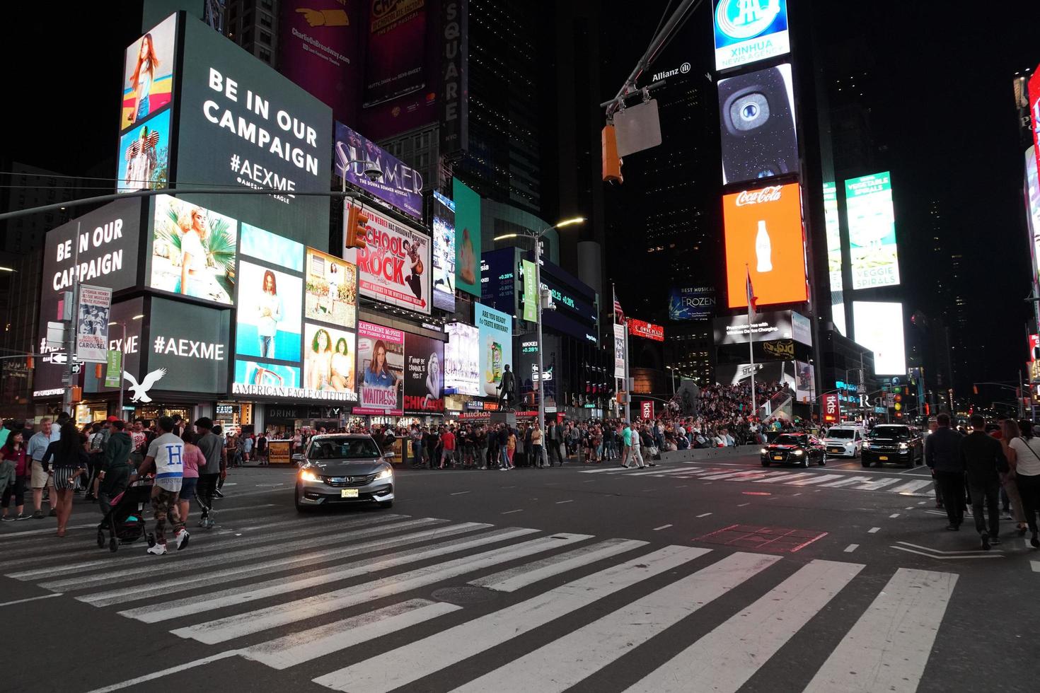 NEW YORK, USA - MAY 25 2018 - Times square full of people photo