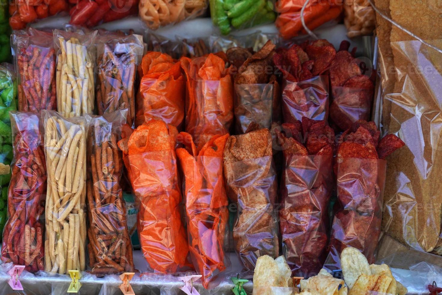 mexican chips many colors photo