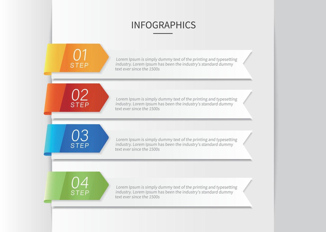 Vector Infographic flow chart template with  icons and 5 options or steps