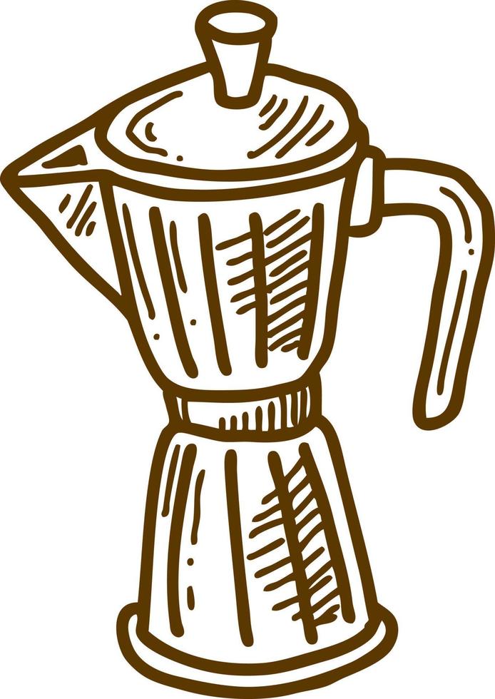 cafetera para preparar café. vector