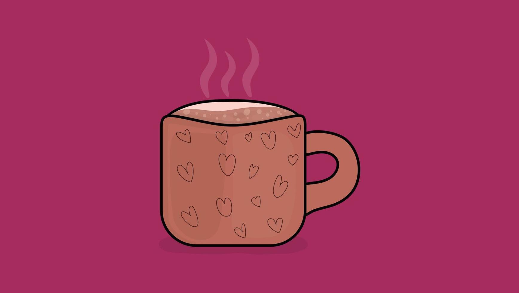 Cute Coffee Mug Free Vector