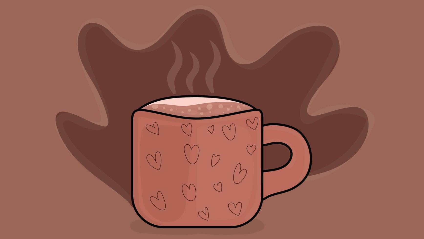 taza de café, ilustración, vector libre