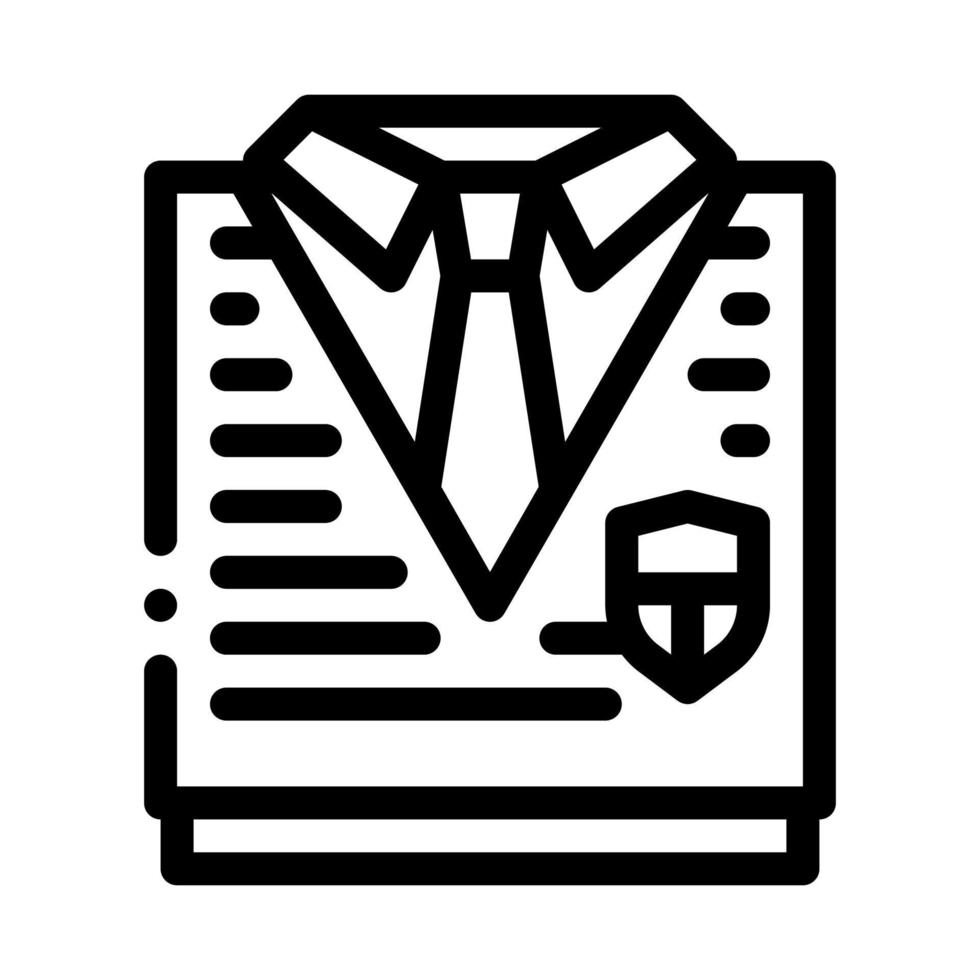 Academy Uniform Concept Icon Vector Outline Illustration